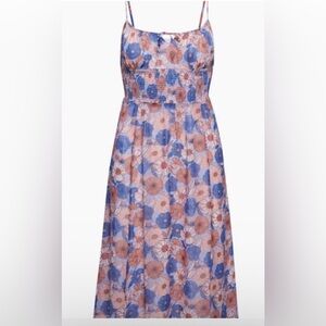 Wilfred Genoa Floral Blue and Pink Dress